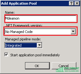 Tạo một Application Pool