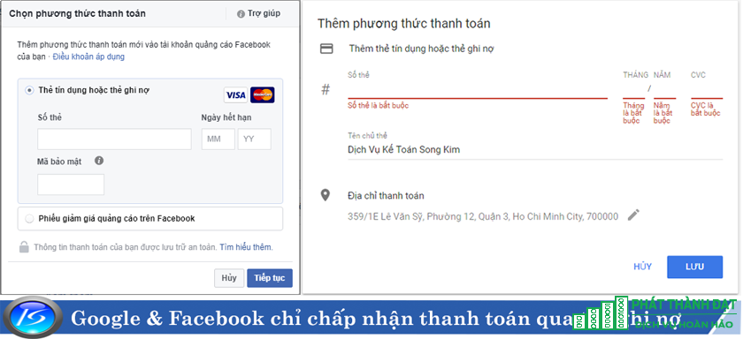 google facebook chi chap nhan thanh toan qua the ghi no(1)