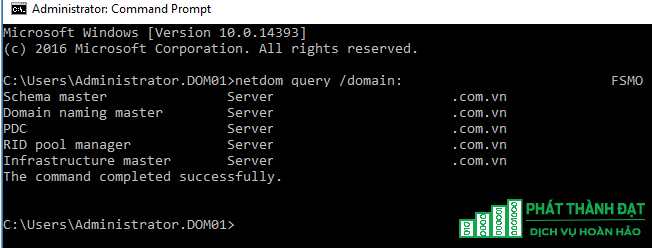 Chuyển additional domain thành primary domain controller